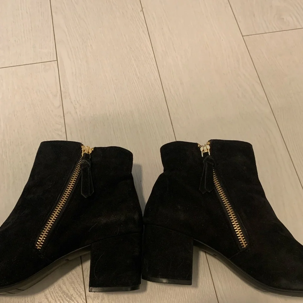 Cole Haan Saylor Grnd Botie II Boots Black Suede Size 6.5B